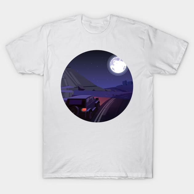 Nightrider Jeep T-Shirt by wearapex